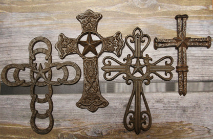 4pc CORPUS CHRISTI Cross Collection,Western Decor,All Occasion Gifts,Collectibles,Church Wall Dispay