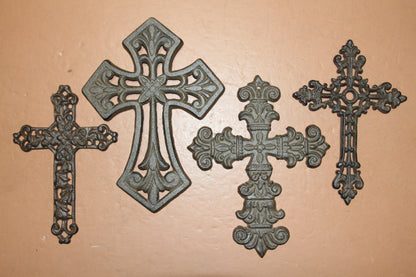 4pc Naples Cross Collection wall decor,All Occasion Gifts,Church AccentsCross Wall Display