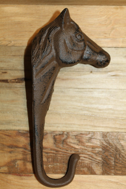 1-HORSE HEAD Large Wall Hook,Home Decor,Country Accents,Western Style,Gifts,Rodeo Look, W-35