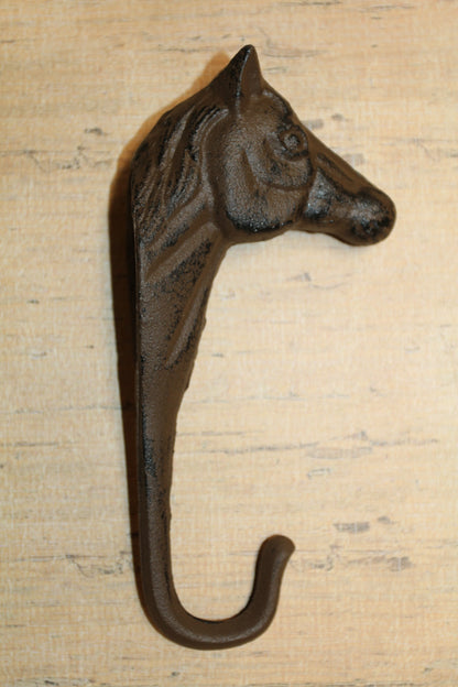 1-HORSE HEAD Large Wall Hook,Home Decor,Country Accents,Western Style,Gifts,Rodeo Look, W-35