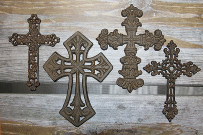 4pc Naples Cross Collection wall decor,All Occasion Gifts,Church AccentsCross Wall Display