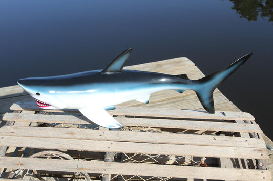 1-MEGA REALISTIC 28" GREAT WHITE SHARK,Seafood Reasaurant Decor, All Occasion Gifts,Coastal Home Decor, SH-01