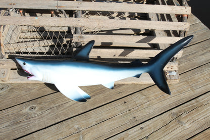 1-MEGA REALISTIC 28" GREAT WHITE SHARK,Seafood Reasaurant Decor, All Occasion Gifts,Coastal Home Decor, SH-01