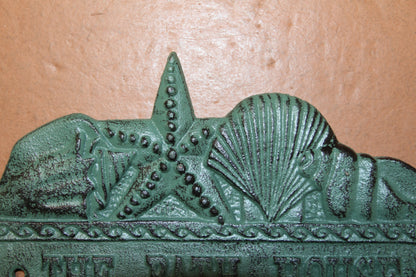 1-THE BATH HOUSE, Wall Hook/Plaque,Coastal Living Decor,Beach Style Bathroom Decor,All Occasion Gifts,BL-59