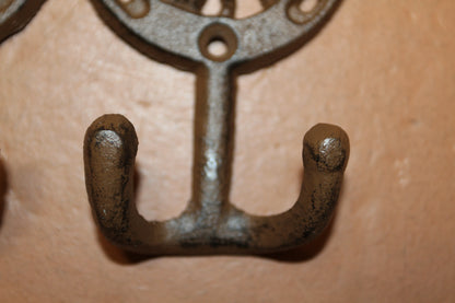 1-HORSE AND HORSESHOE WALL HOOKS,3 Double Wall Hooks,Contry Style Home Decor,Hanging Storage,W-30