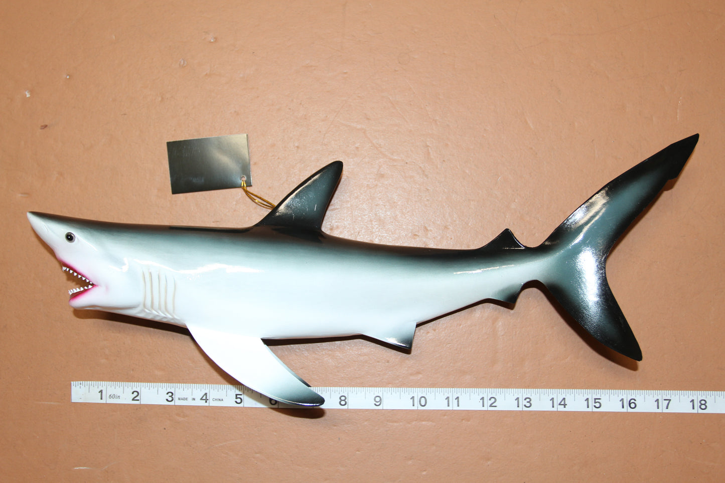 1- GREAT WHITE SHARK Replice,3D Species Correct 18" Shark Wall Hanging,All Occasion Gifts, SH-02