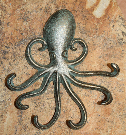 1-OCTOPUS WALL HOOK,Beach Decor,Nautical Accents,Coastal Style,Gifts,N-35