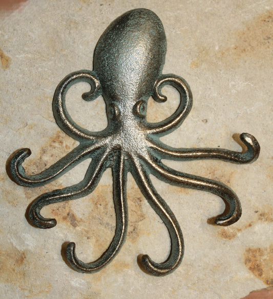 1-OCTOPUS WALL HOOK,Beach Decor,Nautical Accents,Coastal Style,Gifts,N-35