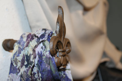 2-French Country FLEUR DE LIS New Orleans Style Curtain Tie Backs,Drape Hold Backs,Gifts,F015