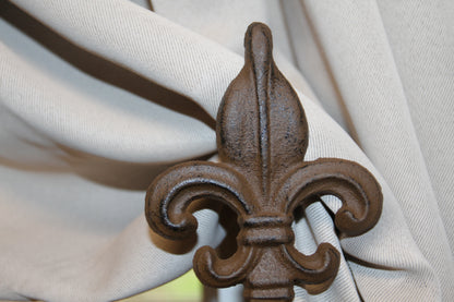 2-French Country FLEUR DE LIS New Orleans Style Curtain Tie Backs,Drape Hold Backs,Gifts,F015