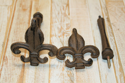 2-French Country FLEUR DE LIS New Orleans Style Curtain Tie Backs,Drape Hold Backs,Gifts,F015