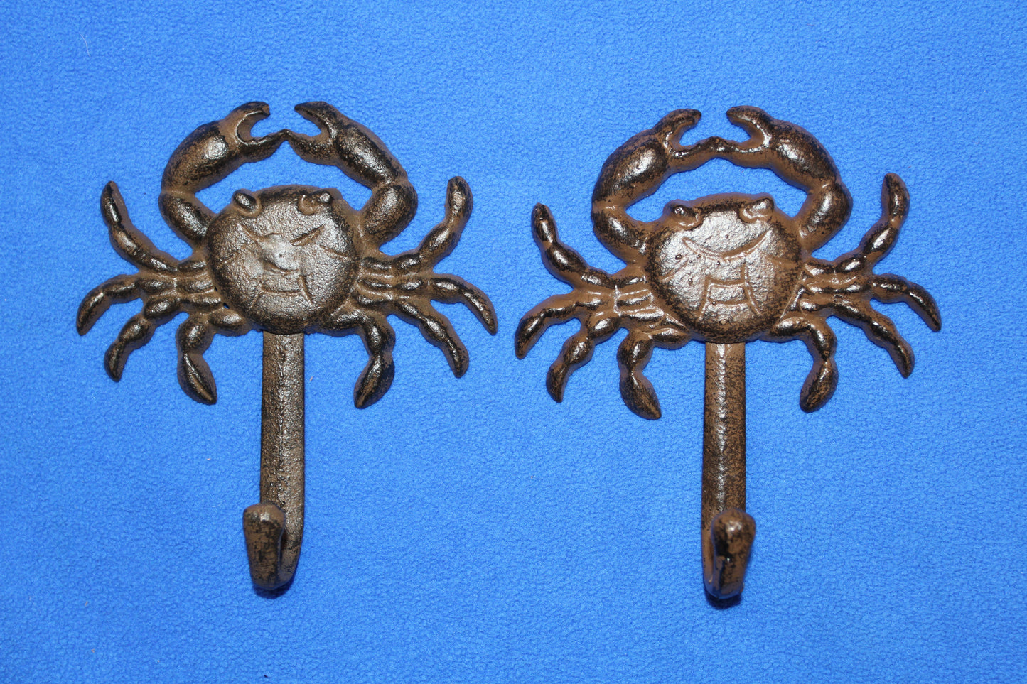 2-WALL Hooks,CRABS, Restaurant Decor,Sea Life,Nautical Home Accents,Beach Style,Storage Solutions,Gifts,N-16