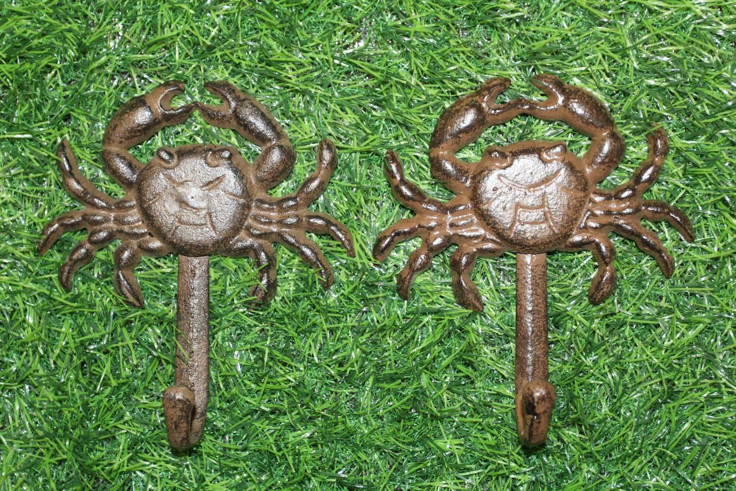 2-WALL Hooks,CRABS, Restaurant Decor,Sea Life,Nautical Home Accents,Beach Style,Storage Solutions,Gifts,N-16
