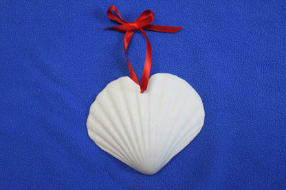 HEART SHAPE DRILLED IRISH CUPS, Valentines Gift, Hanging Ornaments, Seashell Craft Supply, SS-453