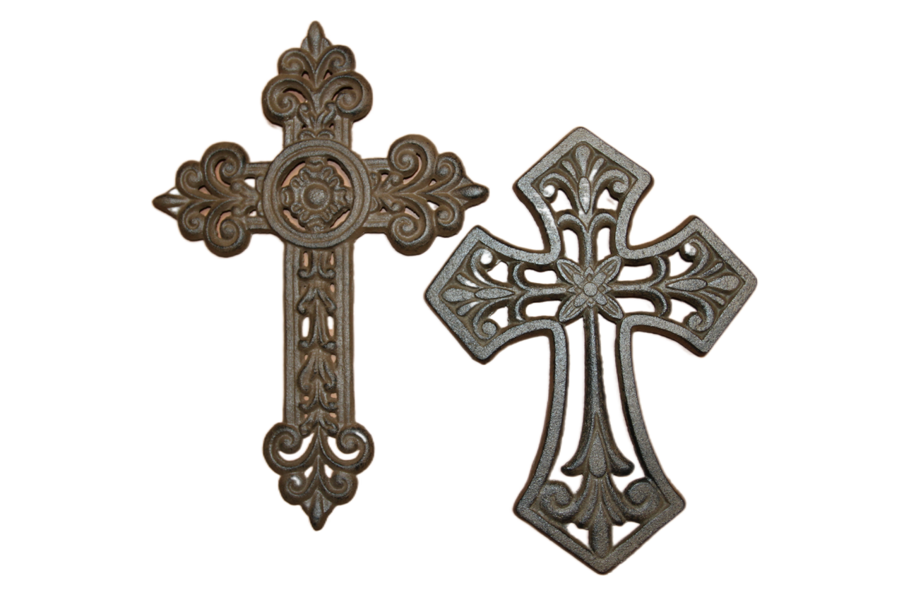 New! 2 Pc Hanging Wall Cross "Reflections" Collection Set, Rustic decor, religious, spirituality gift ideas and more! Ships Free! C-29, C-74