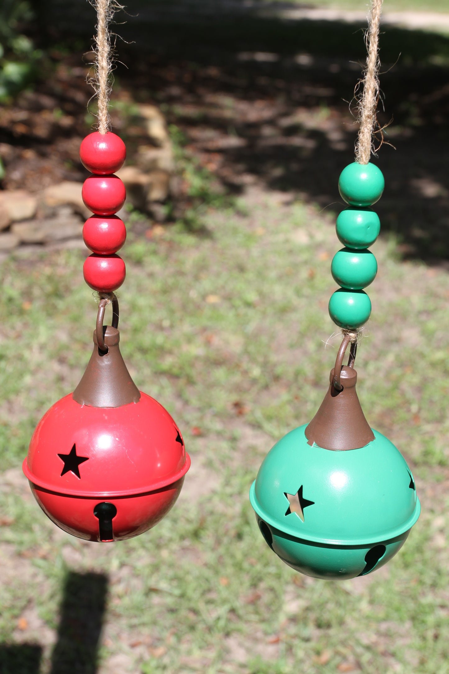 1-CLASSIC ROUND BELL,These Bells DO JINGLE, Red And Green Christmas Decorations,All Occasion Gifts, GSFR