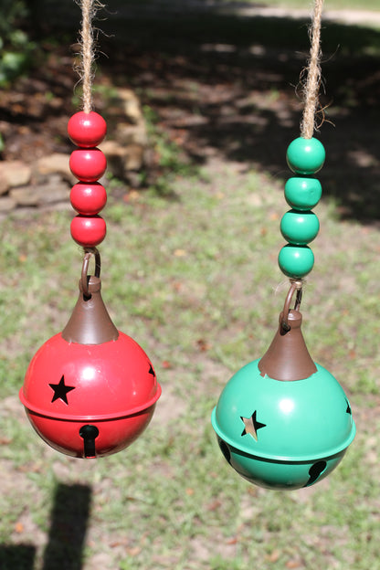 1-CLASSIC ROUND BELL,These Bells DO JINGLE, Red And Green Christmas Decorations,All Occasion Gifts, GSFR