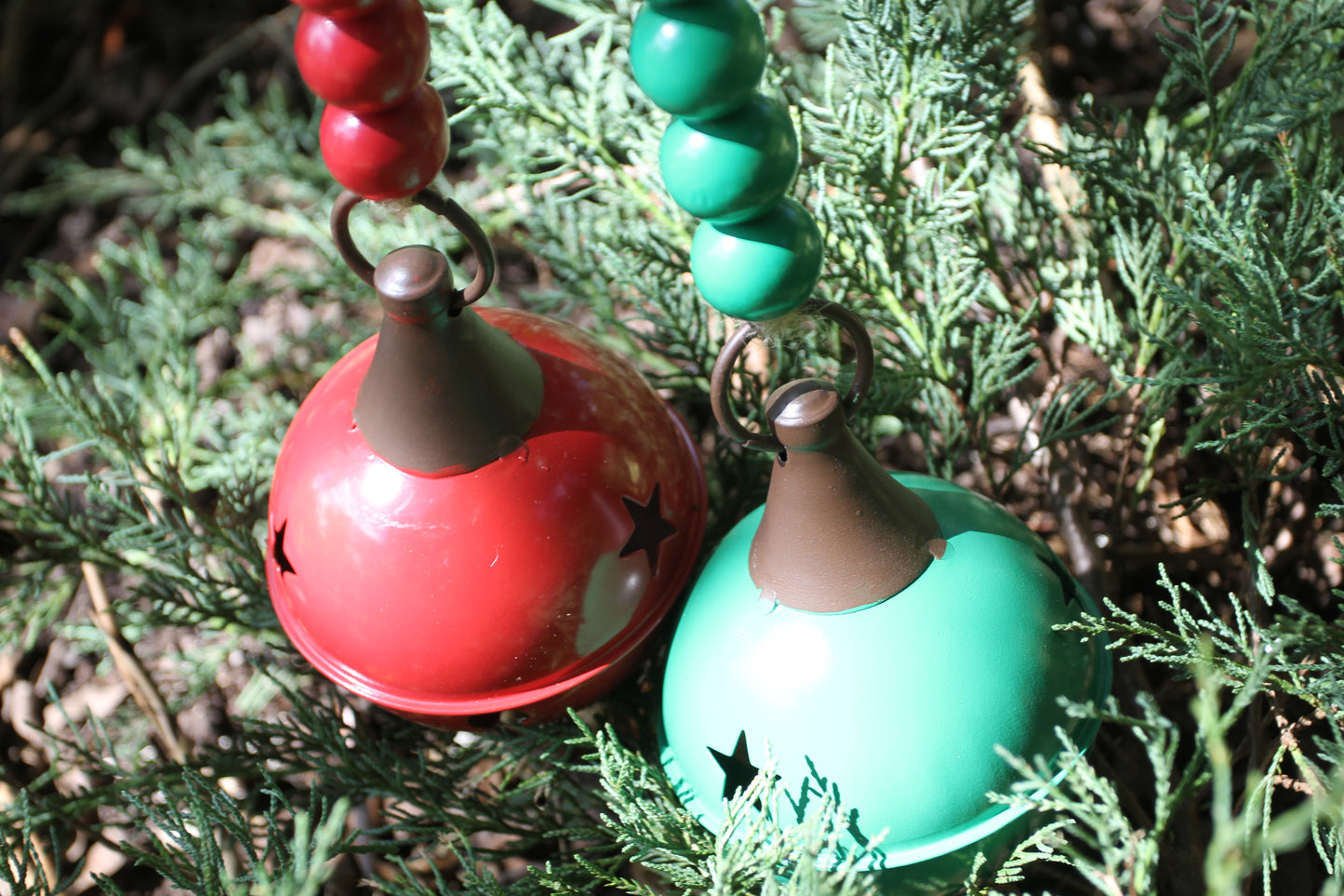 1-CLASSIC ROUND BELL,These Bells DO JINGLE, Red And Green Christmas Decorations,All Occasion Gifts, GSFR