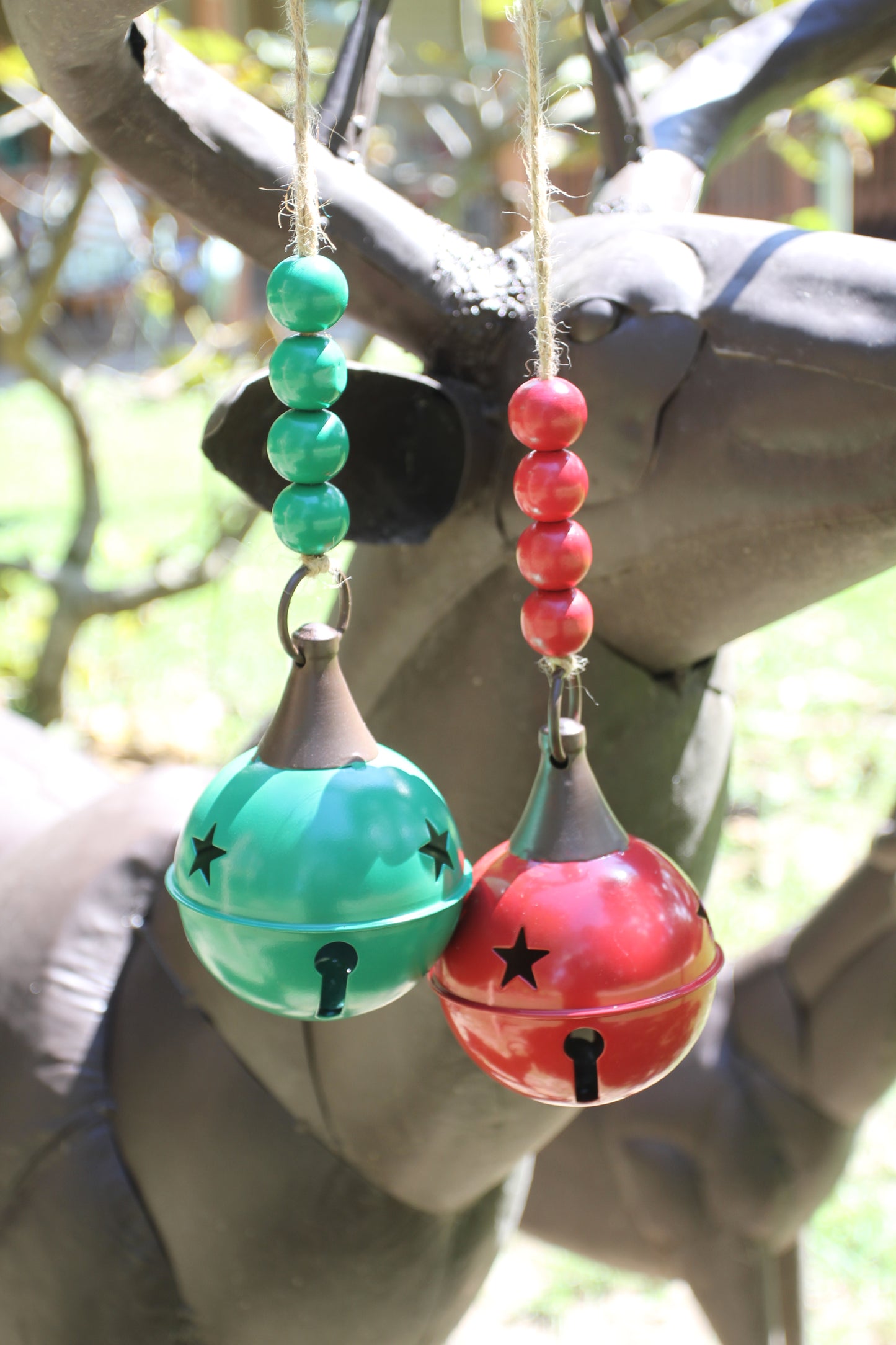 1-CLASSIC ROUND BELL,These Bells DO JINGLE, Red And Green Christmas Decorations,All Occasion Gifts, GSFR