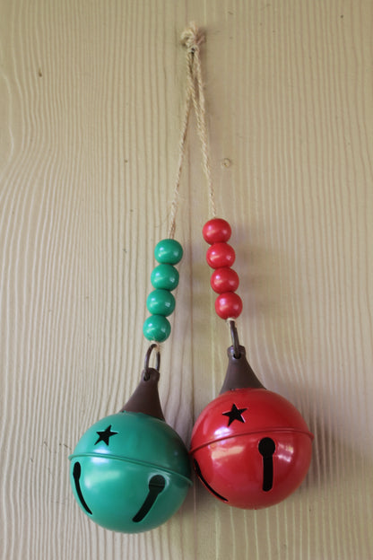 1-CLASSIC ROUND BELL,These Bells DO JINGLE, Red And Green Christmas Decorations,All Occasion Gifts, GSFR