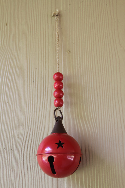 1-RED BELL,These Bells DO JINGLE, Christmas Decorations,All Occasion Gifts,Porch Decor,