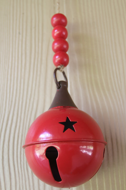 1-RED BELL,These Bells DO JINGLE, Christmas Decorations,All Occasion Gifts,Porch Decor,