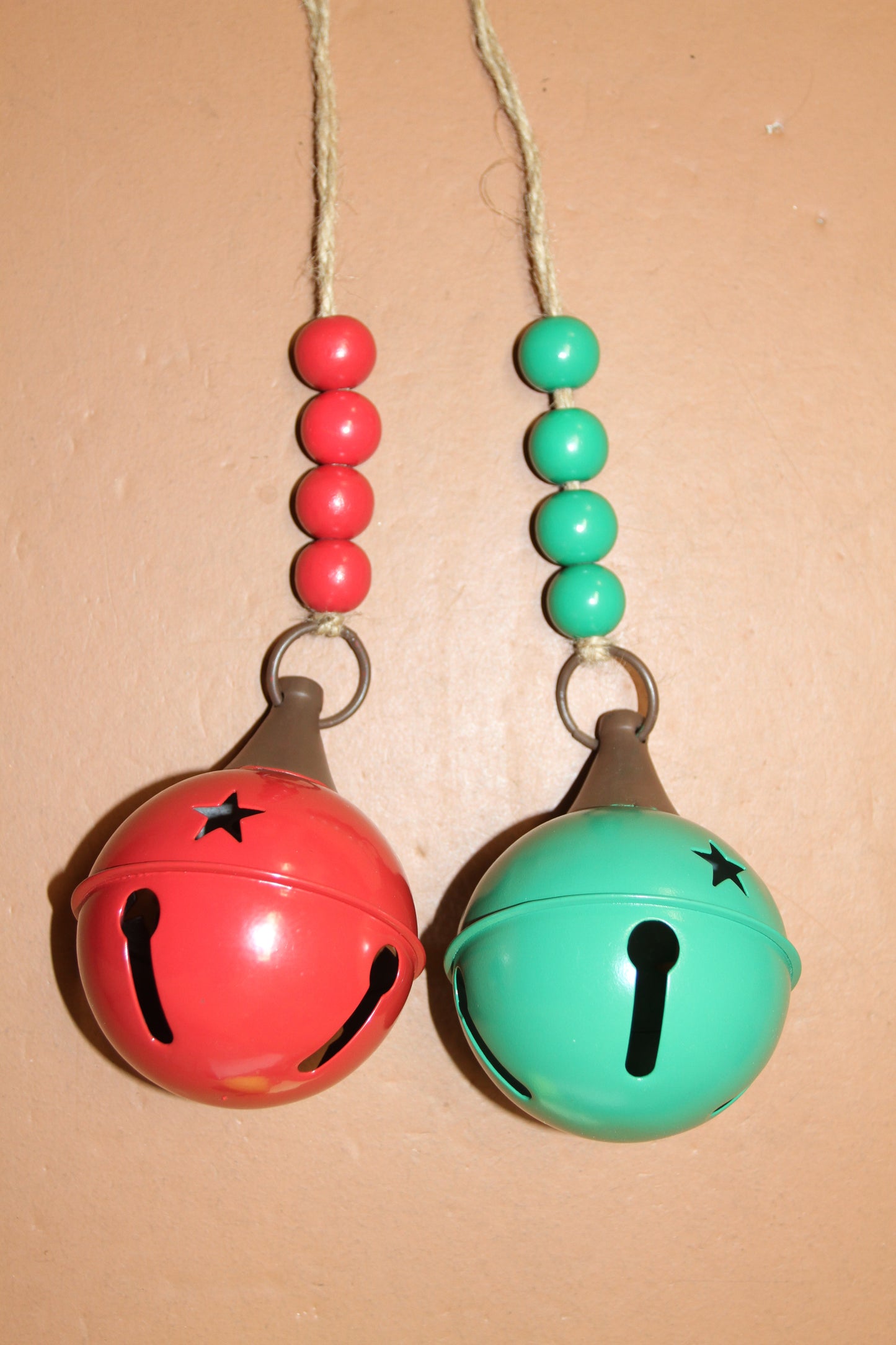 1-CLASSIC ROUND BELL,These Bells DO JINGLE, Red And Green Christmas Decorations,All Occasion Gifts, GSFR