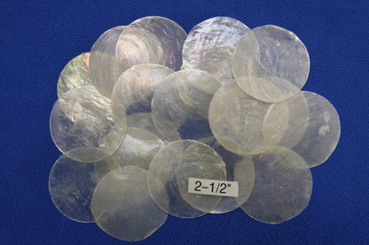CAPIZ SEASHELLS, 2-1/2", Seaside Wedding Decor, Placement Cards, Floral Accents, Wedding Keepsakes, CS-95