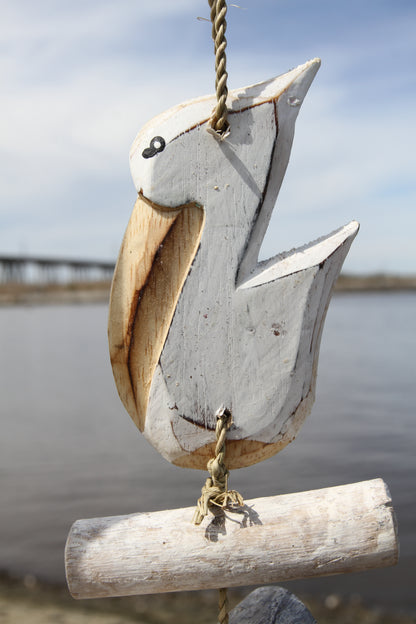 PELICAN HANGING MOBILE, Rustic Coastal and Beach Living Decor,  Pelicans, Christmas Gift,G-103