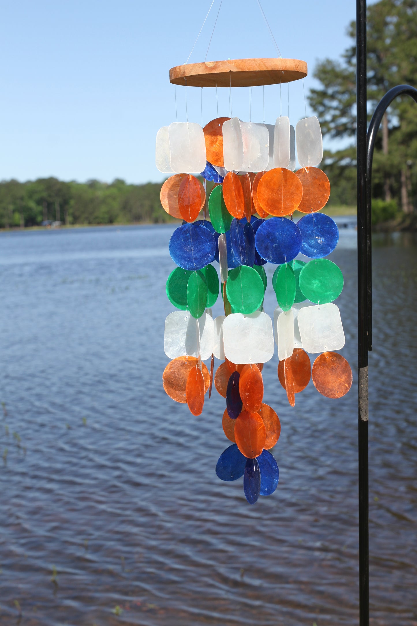 CAPIZ SEASHELL WIND CHIME, Garden Decor, Beach Home Decor, Indoor- Out Door Hanging, Mothers Day Gift