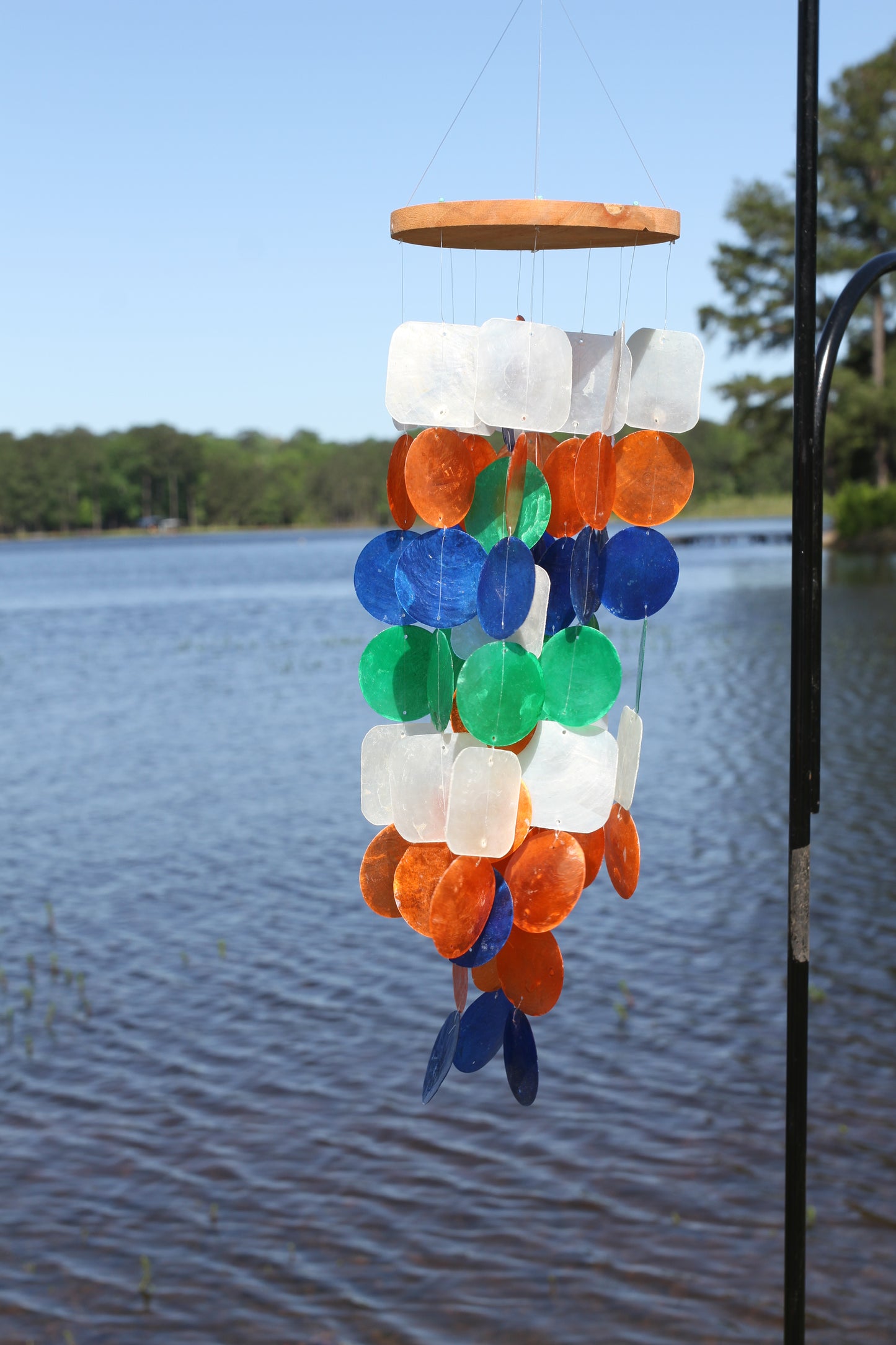 CAPIZ SEASHELL WIND CHIME, Garden Decor, Beach Home Decor, Indoor- Out Door Hanging, Mothers Day Gift