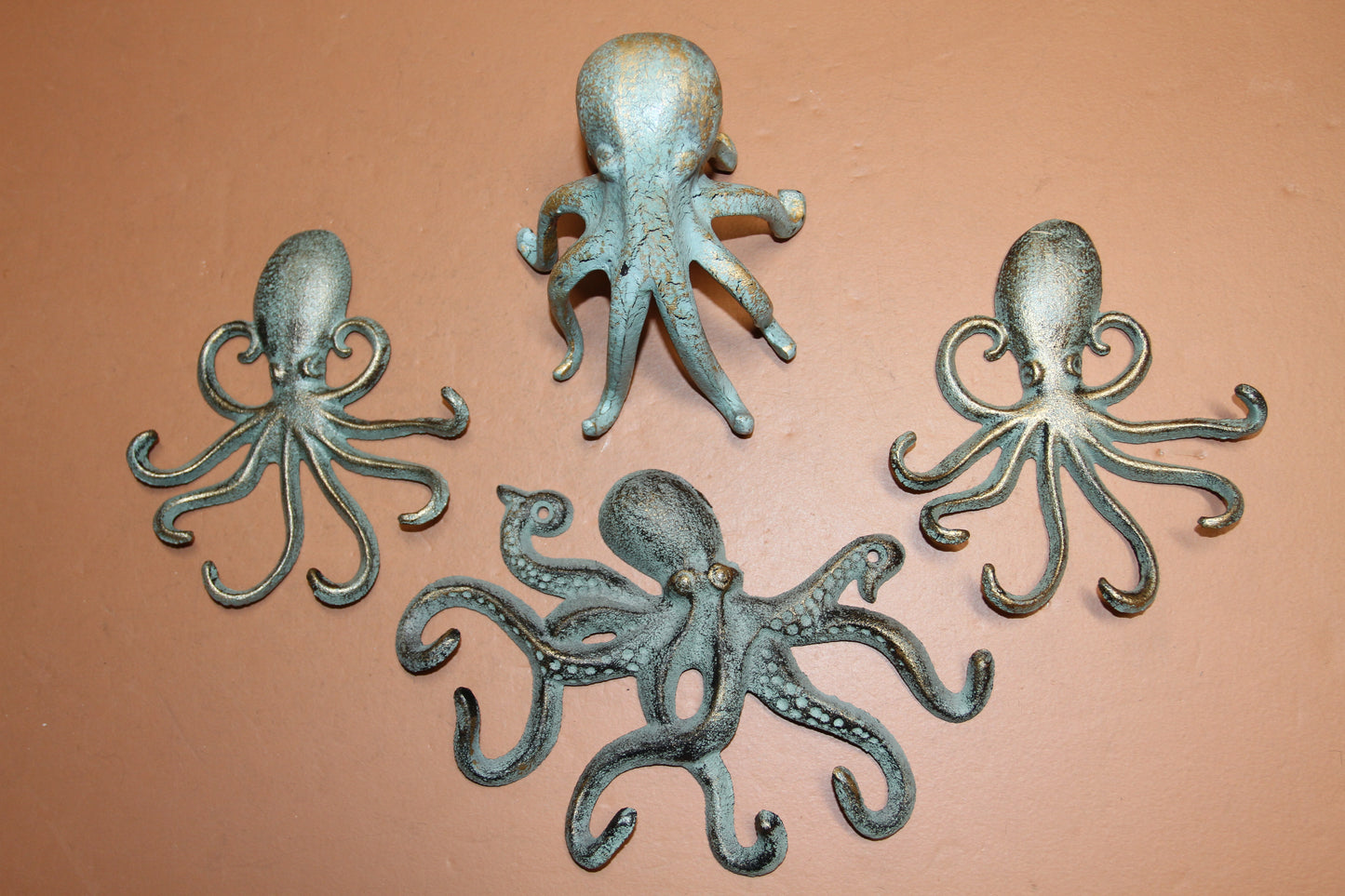 OCTOPUS COLLECTION, Phone Stand and Wall Hooks, Beach Decor, Mothers Day Gift, BL-45B, N-35,46