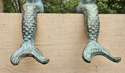 2-Whinsical Shelf Sitting MERMAIDS,Coastal Accents,Beach Decor,Mythical,Folflore,Gifts, N-68
