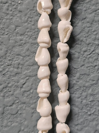 1 - Natural NASSA Seashell Garland, Tan and Cream, Matte Finish, 6 ft, for Shell Crafts and Home Decor, HG-05