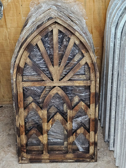 MOUNTAIN SINRIS,Large Wood Window Frame,Wall Accents,Country Decor,All Occasion Gifts