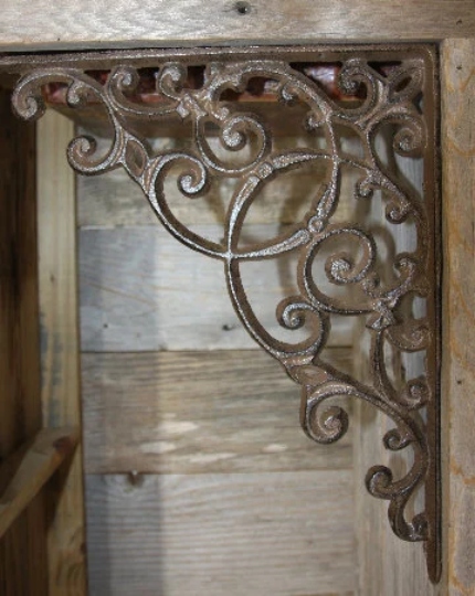 Large Farmhouse Style Shelf Bracket or Post Corbel.  Heavy Duty and decorative design for the best of both! B-02