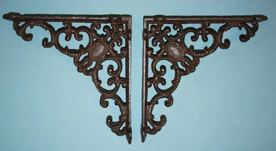 French Provincial Wall Shelf Braces Supports