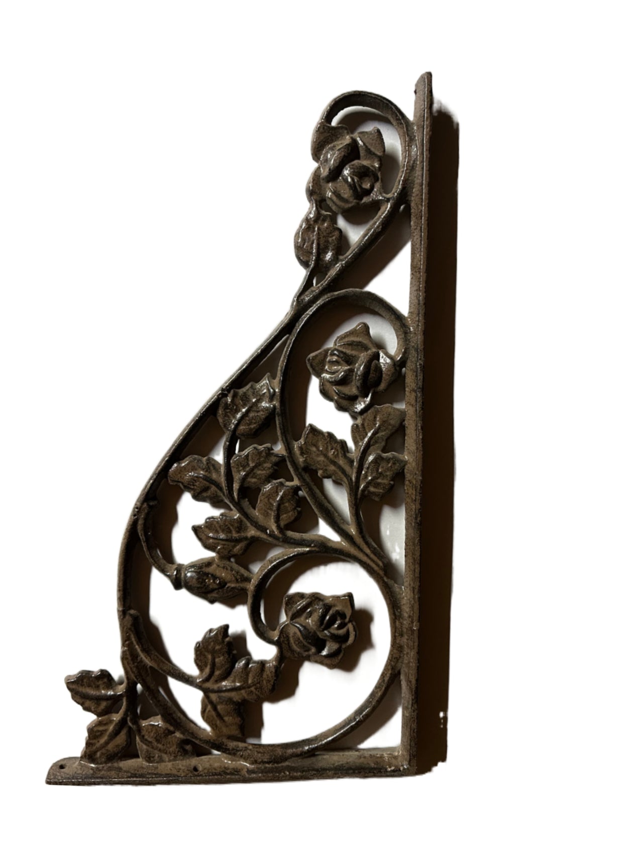 Climbing Rose Extra Large Shelving or Countertop Bracket. Heavy Duty Cast Iron without sacrificing style!
