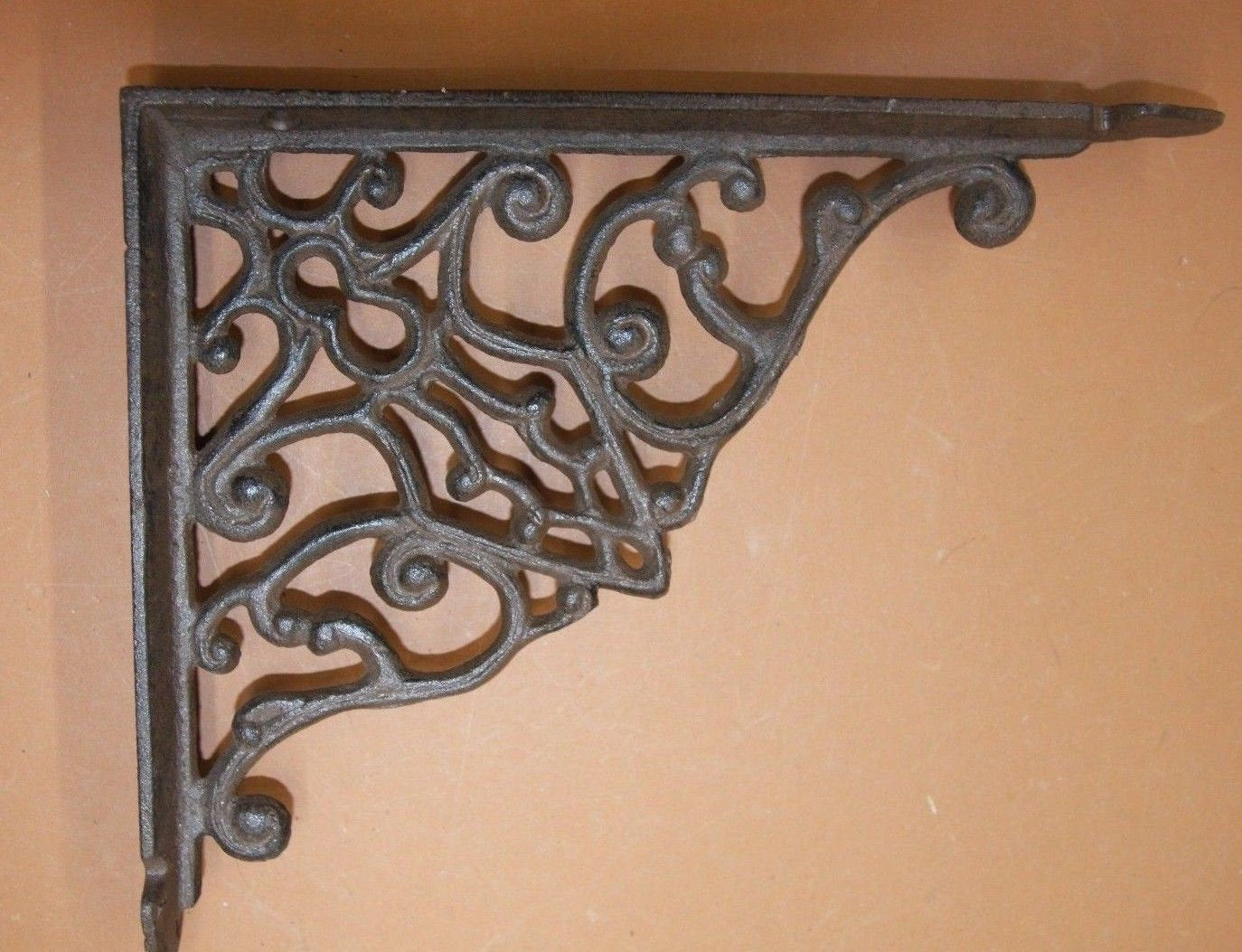 SHELF BRACKETS, metal corbels,shelf braces,Victorian decor,Old World Charm,bath decor,open shelving B-63