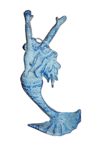 WALL HOOKS,Coastal Blue Mermaid Decor,Haning Staorag,Bath Decor,All Occasion Gifts N-01