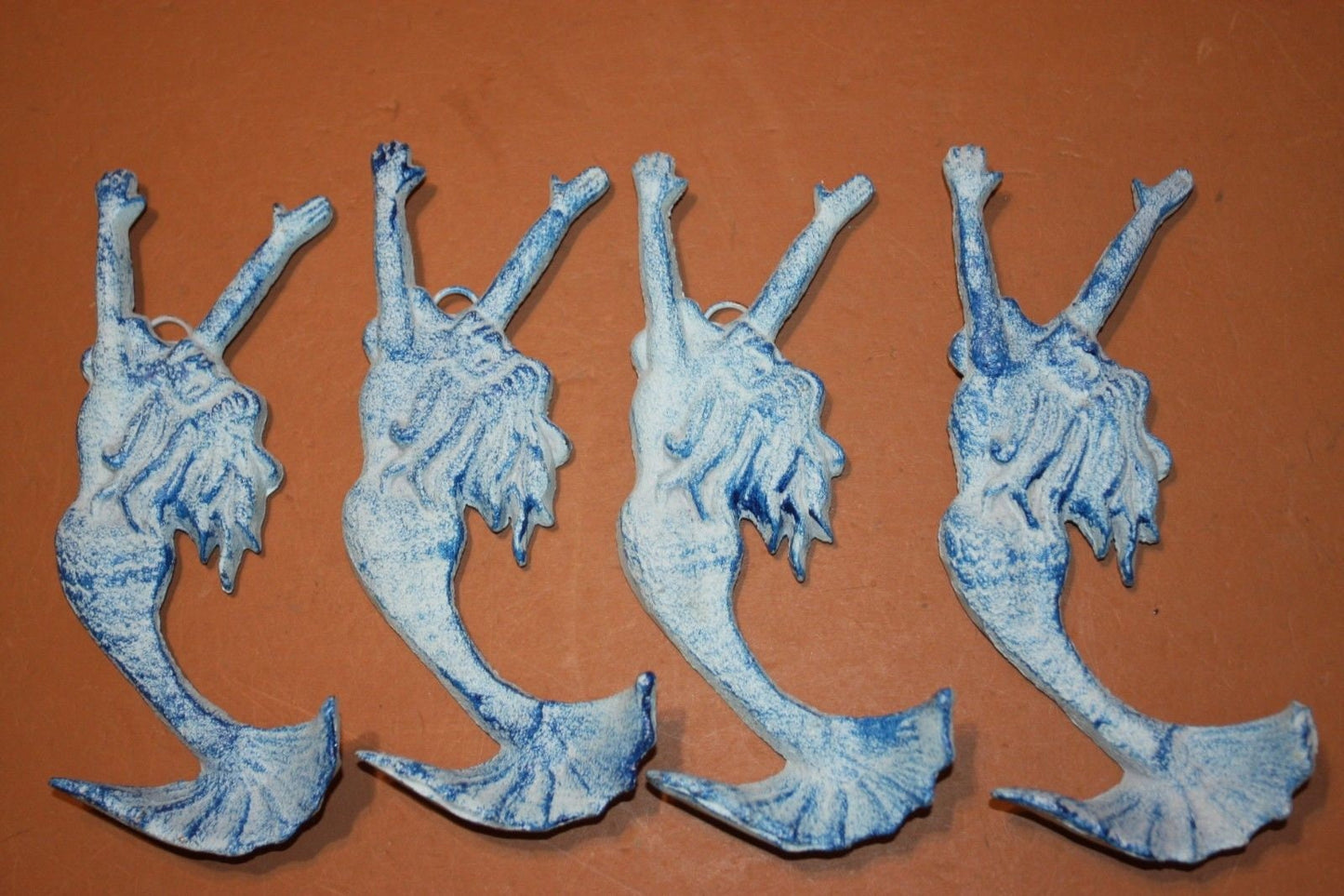 WALL HOOKS,Coastal Blue Mermaid Decor,Haning Staorag,Bath Decor,All Occasion Gifts N-01
