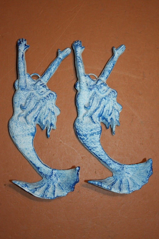 WALL HOOKS,Coastal Blue Mermaid Decor,Haning Staorag,Bath Decor,All Occasion Gifts N-01
