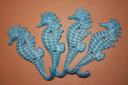 WALL HOOKS, Coastal Living Seahorse Wall Hook, Cast Iron 5 3/4 inches, Free Ship N-02