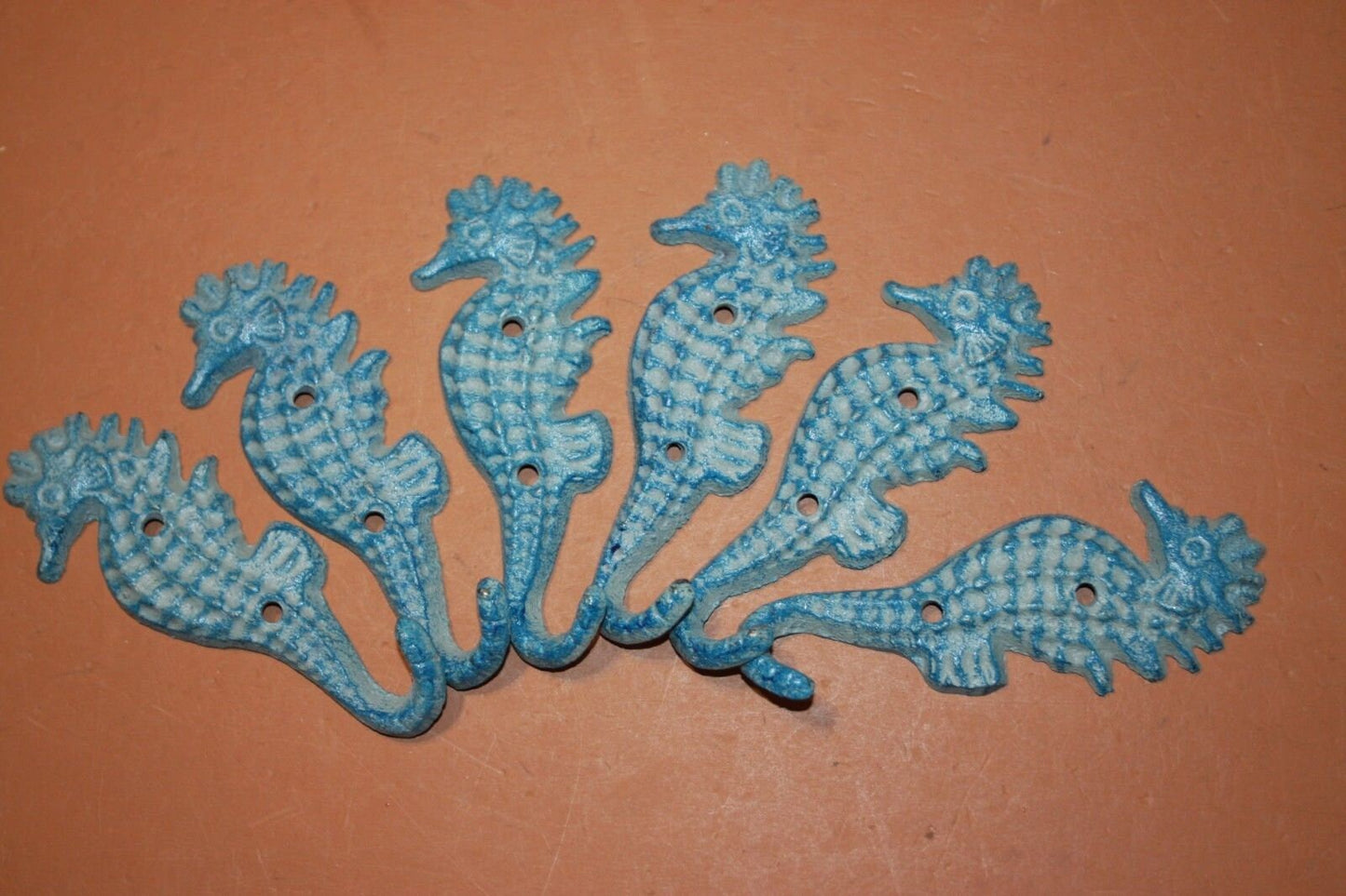 WALL HOOKS, Coastal Living Seahorse Wall Hook, Cast Iron 5 3/4 inches, Free Ship N-02