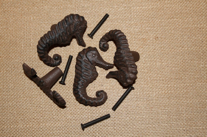 DRAWER KNOBS, Adorable Seahorse Drawer Pulls, Srews Included, Hw-96