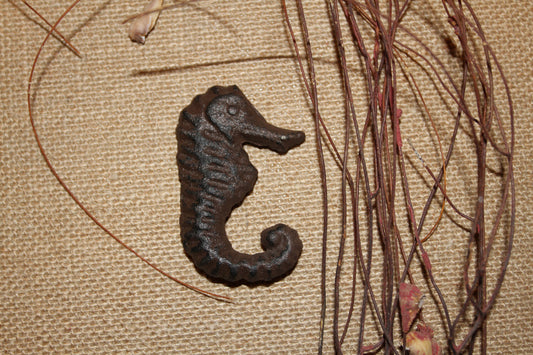 10) Adorable Seahorse Drawer Pulls, Srews Included, Cast Iron, Free Shipping Hw-96