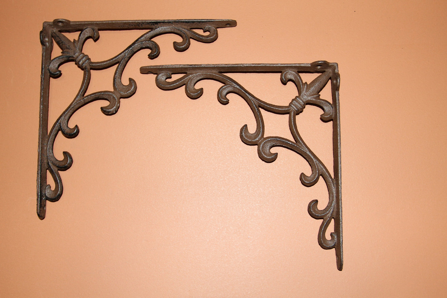 LIVING SOUTHERN, home decor collection, shelf brackets, Fleur De Lis Plaque and 4 wall hooks, B-72,F-26-27