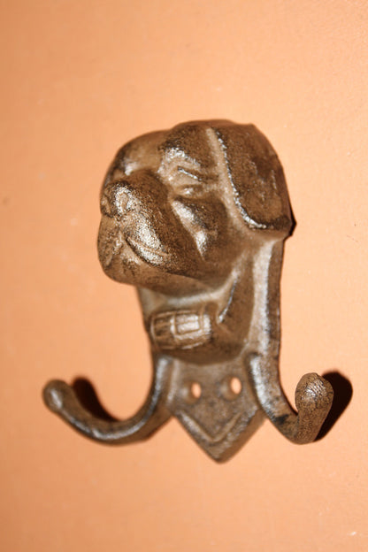Saint Bernard Wall Hooks, Dog Leash Hook, Groomers Gift, Country Decor, All Occasion Gift, Bath Decor W-63