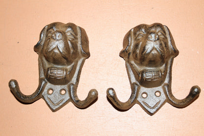 Saint Bernard Wall Hooks, Dog Leash Hook, Groomers Gift, Country Decor, All Occasion Gift, Bath Decor W-63