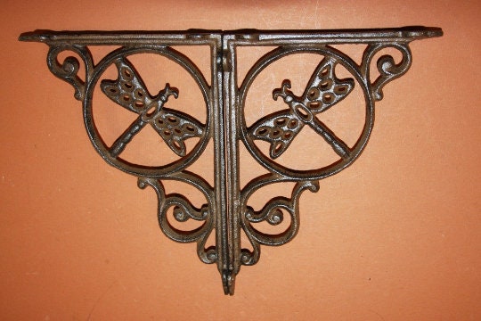 Decorative Dragonfly Design Wall Brackets, B-10